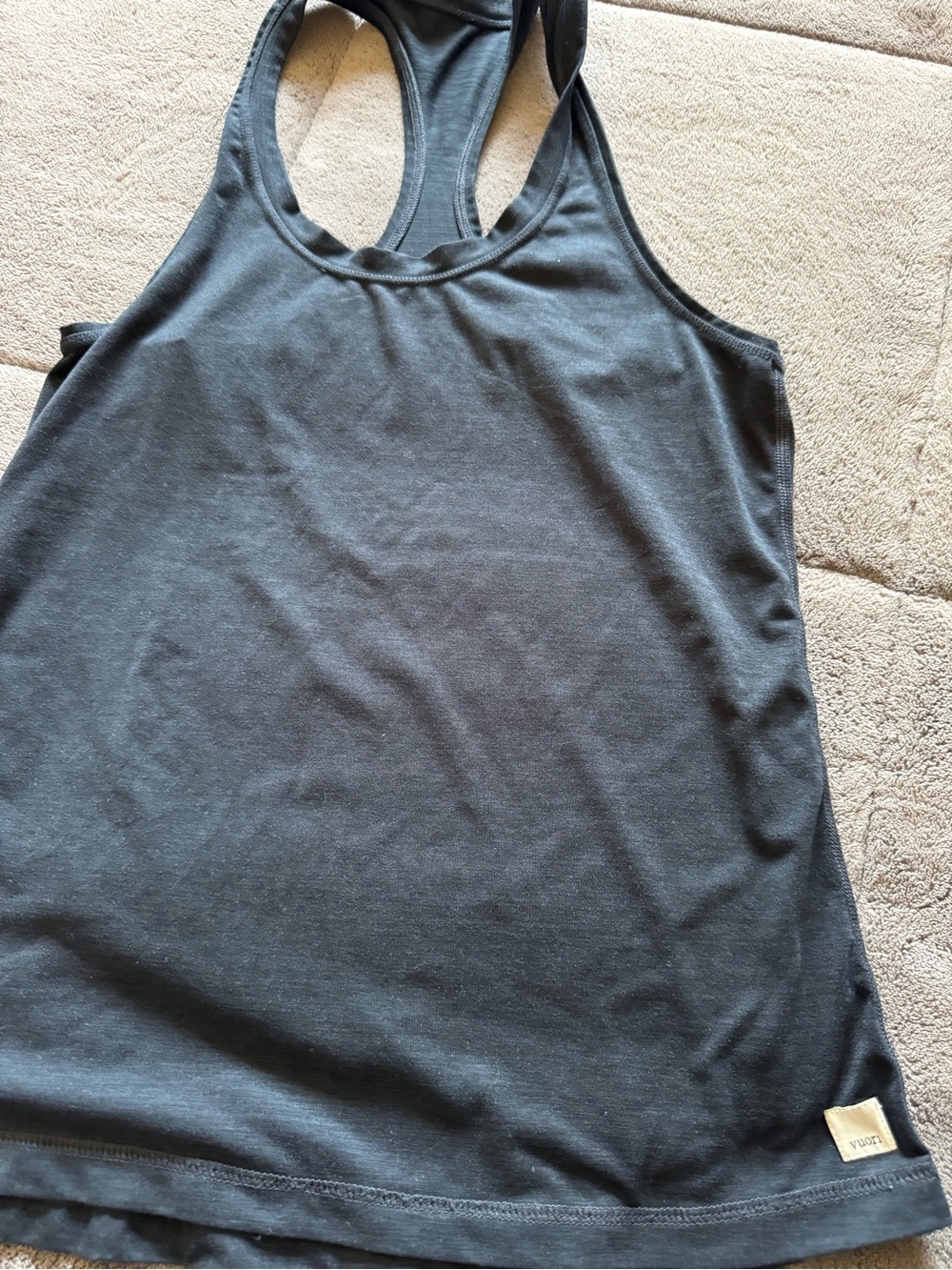Vuori Black Racerback Performance Tank